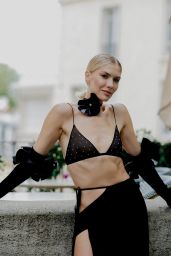 Elena Perminova - Arriving at Alexandre Vauthier Show at Paris Fashion Week 07/04/2023
