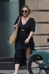 Emily Atack in a Black Summer Dress - London 07/23/2023