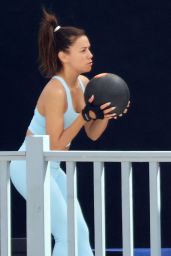 Eva Longoria in Workout Outfit Exercising in Marbella 07/06/2023
