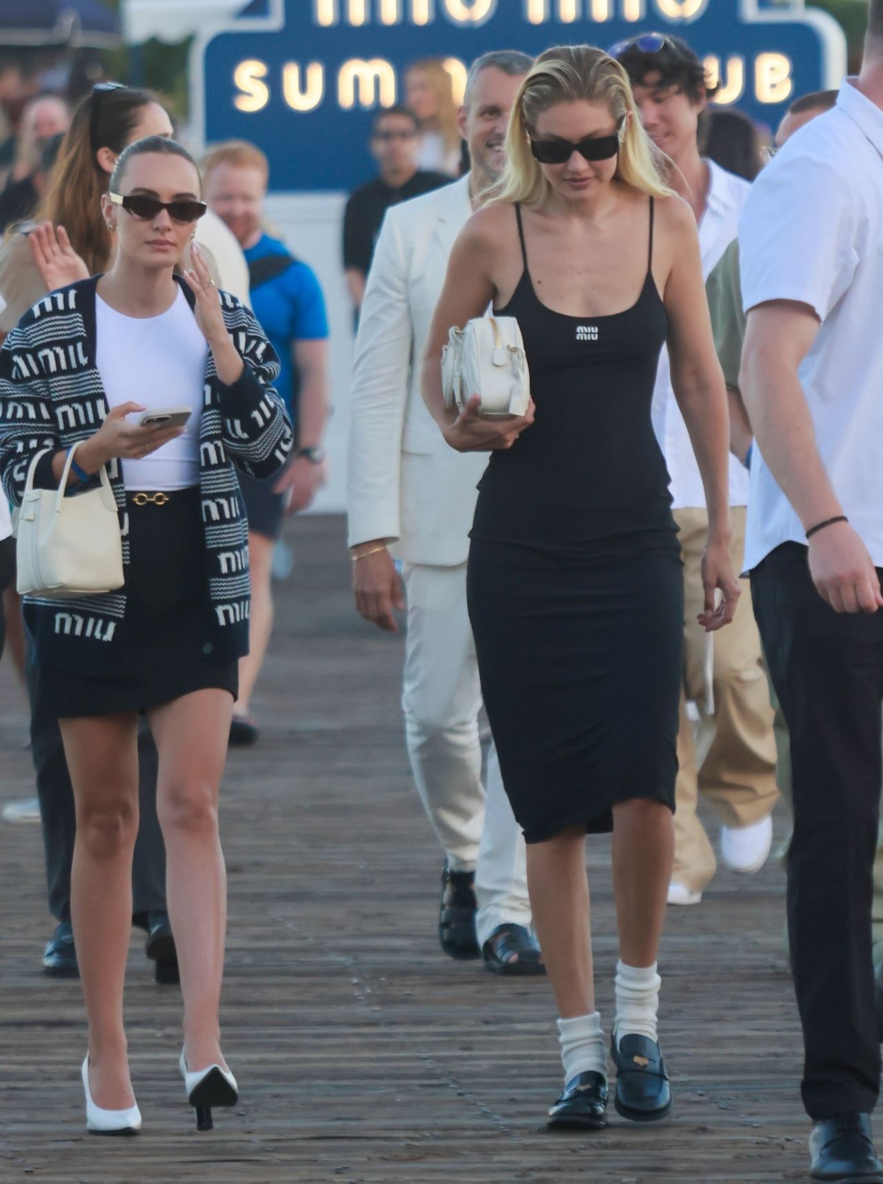 Gigi Hadid stuns in black at Miu Miu Summer Club in Malibu