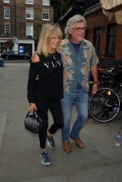 Goldie Hawn and Kurt Russell at the Chiltern Firehouse in London 07/02/2023
