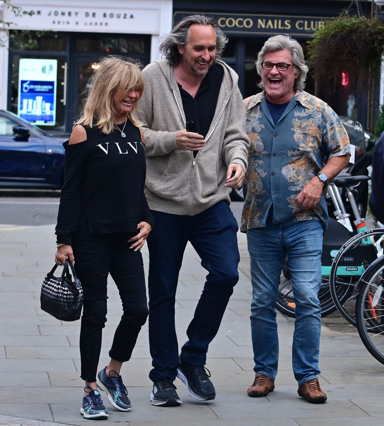 Goldie Hawn and Kurt Russell at the Chiltern Firehouse in London 07/02