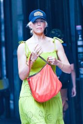 Hannah Waddingham at Health and Beauty Shop "FACEGYM" in New York 07/05/2023