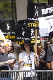 Jaimie Alexander at the SAG-AFSTRA Strike in New York 07/20/2023