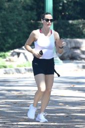 Jennifer Garner - Out For an Intense Run in Santa Monica 07/17/2023