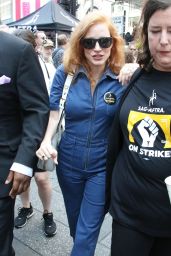 Jessica Chastain – “Rock the City for a Fair Contract” Rally at Times Square 07/25/2023