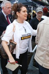 Joely Fisher – “Rock the City for a Fair Contract” Rally at Times Square in NYC 07/25/2023