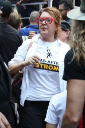 Joely Fisher – “Rock the City for a Fair Contract” Rally at Times Square in NYC 07/25/2023