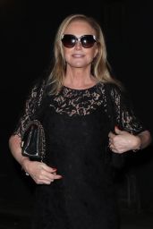 Kathy Hilton in a Black Dress at the Chiltern Firehouse in London 07/10/2023