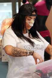 Katie Price After Nose, Lifted Lips and Abdominal Etching Surgery 07/09/2023