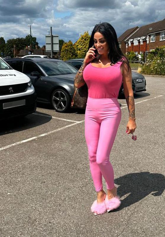 Katie Price in a Pink in Sussex 07/21/2023