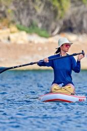 Katy Perry - Paddle Boarding in St Tropez 07/18/2023