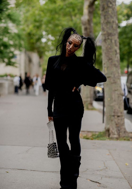 Kesh Arriving at Alexis Mabille Show at Paris Fashion Week 07/04/2023