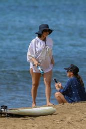 Kourtney Kardashian in a Swimsuit at the Beach in Kaui 07/13/2023