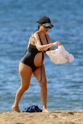 Kourtney Kardashian in a Swimsuit at the Beach in Kaui 07/13/2023