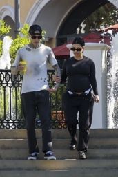 Kourtney Kardashian With Travis Barker in Calabasas 07/20/2023