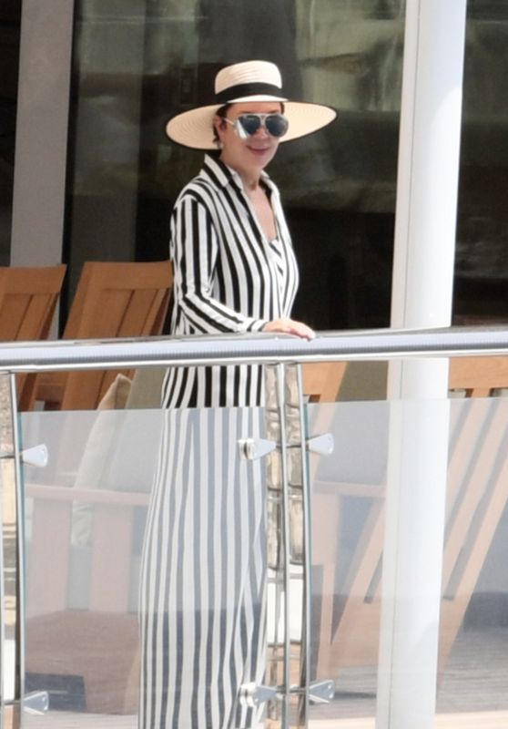 Kris Jenner - Holiday on Board Rising Sun Yacht in Amalfi 07/08/2023