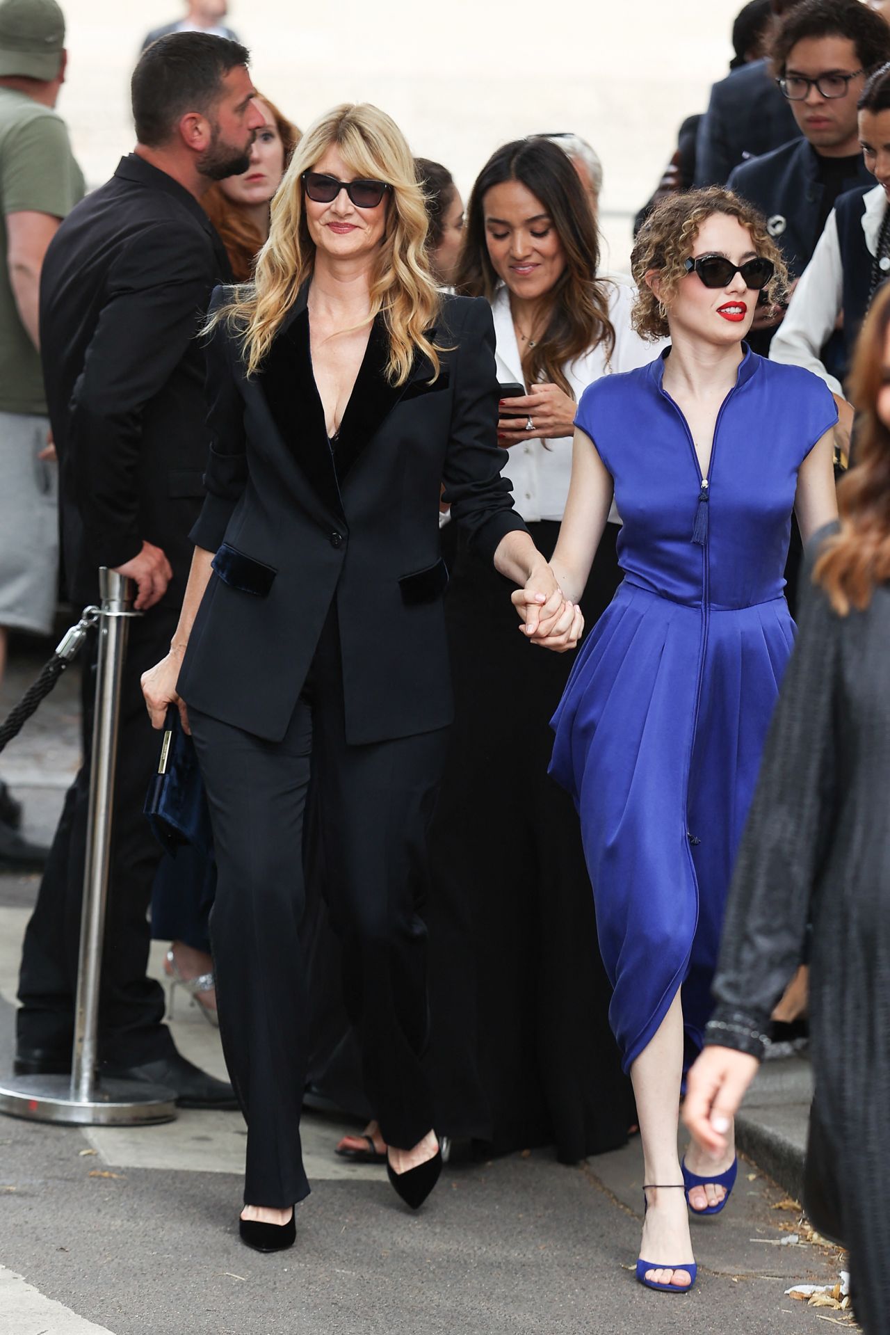 Laura Dern and Jaya Harper - Arrive for the Giorgio Armani Show at