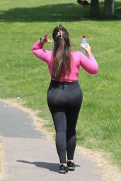 Lauren Goodger Exercising in Essex 07/18/2023