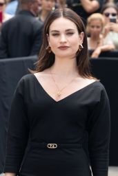 Lily James - Fendi Haute Couture Fall/Winter 2023/2024 Show at Paris Fashion Week 07/06/2023