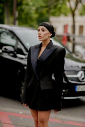 Livia Nunes Marques Arriving at Alexandre Vauthier Show at Paris Fashion Week 07/04/2023