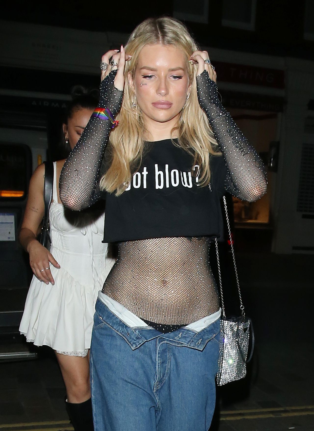 Lottie Moss stuns in see-through pants while spotted leaving the Chiltern  Firehouse with Chezza Blonde