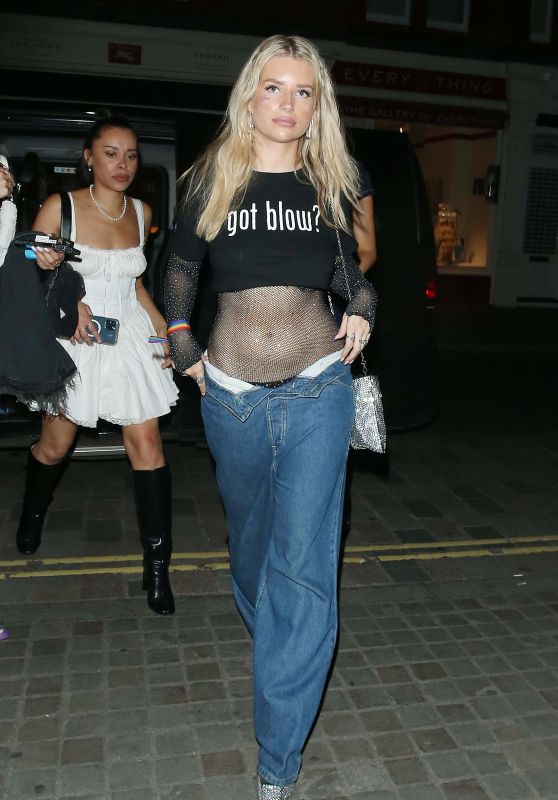 Lottie Moss at the Chiltern Firehouse in London 06/29/2023