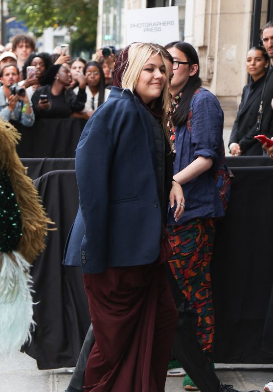 Louane - Arrives at the Jean Paul Gaultier Show at Paris Fashion Week 07/05/2023