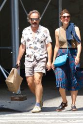 Maggie Gyllenhaal and Her Husband Peter Sarsgaard in Manhattan’s West Village Neighborhood 07/27/2023