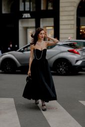 Mary Leest – Arriving at Stephane Rolland Show at Paris Fashion Week 07/04/2023