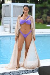 Melissa Gorga Lounging by the Pool in New Jersey 07/25/2023