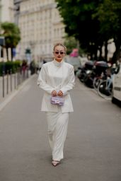 Merve Gorgoz Arriving at Alexis Mabille Show at Paris Fashion Week 07/04/2023