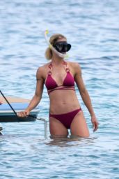 Michelle Hunziker - On a Boat at La Maddalena in Italy 07/23/2023