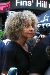 Michelle Hurd - "Rock the City for a Fair Contract" Rally at Times Square in NYC 07/25/2023