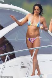 Michelle Rodriguez in a Bikini in St Tropez Celebrating her Birthday 07/12/2023