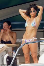 Michelle Rodriguez in a Bikini in St Tropez Celebrating her Birthday 07/12/2023