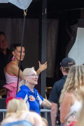 Millie Bobby Brown at a Taylor Swift Concert in Cincinnati 07/01/2023