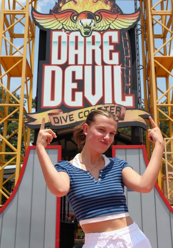 Millie Bobby Brown at Six Flags 07/21/2023