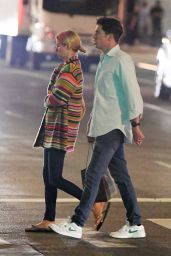 Nicky Hilton in a Colorful Cardigan and Skinny Jeans in New York 07/26