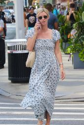 Nicky Hilton in a Floral Print Dress in Manhattan’s SoHo Neighborhood 07/30/2023