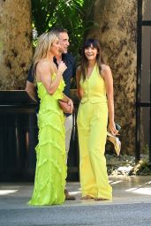 Nina Dobrev in a Vibrant Yellow Dress in West Hollywood 07/21/2023