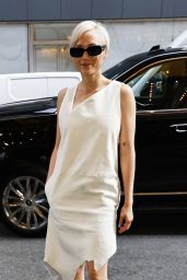 Pom Klementieff - Arriving at CBS Morning Talk Show in NYC 07/12/2023