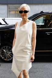 Pom Klementieff - Arriving at CBS Morning Talk Show in NYC 07/12/2023