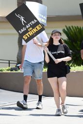 Samantha Hanratty – SAG AFTRA Strike at Paramount in Los Angeles 07/17/2023