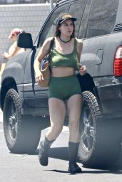 Scout Willis in Booty Shorts and a Loose Crop Top in Los Feliz 07/27/2023