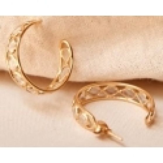 Sezane Bruna Gold Hoop Earrings