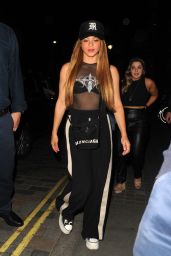 Shakira at the Chiltern Firehouse in London 07/07/2023