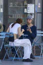 Sophia Piccirilli - Out for a Morning Coffee and Riding an Electric Scooter in Studio City 07/14/2023