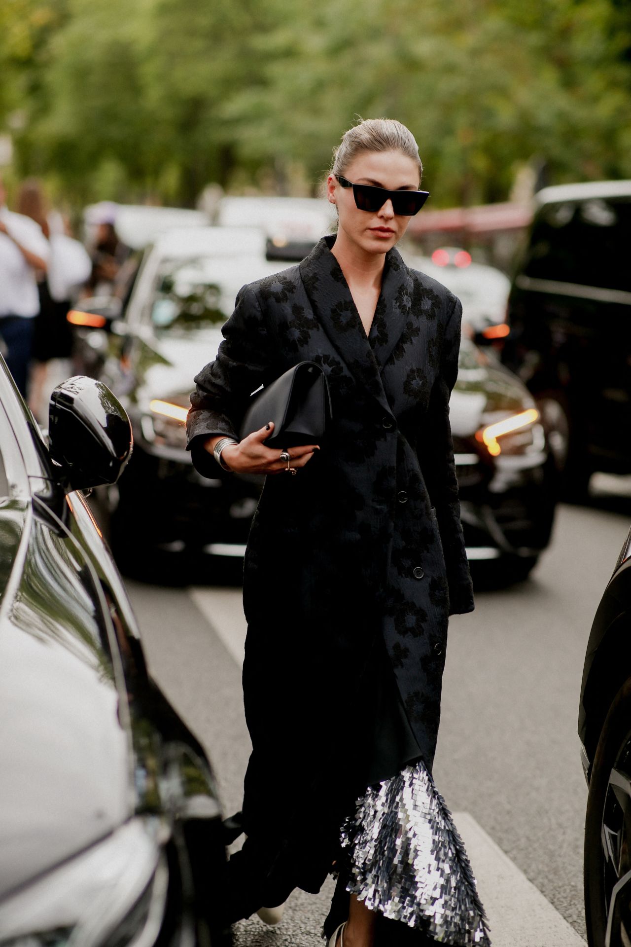 Sophia Roe Arriving at Alexandre Vauthier Show at Paris Fashion Week 07