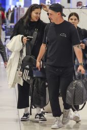 Adriana Lima Make Up Free at Sydney Airport 08/20/2023